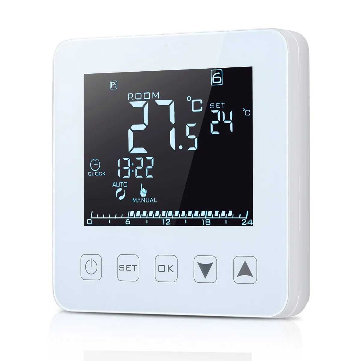

WIFI Function Optional Electric Heating Thermostat 16A LCD Display Temperature Controller for Electric Floor Heating New