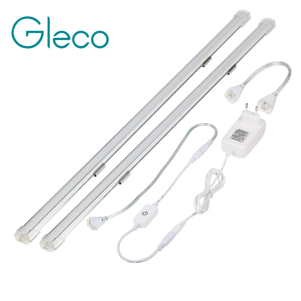 1 Set 2 PCS x 50 CM LED Bar Licht TOUCH SENSOR Dimmer 24 V Nahtlose Anschluss Ultra dünne Starren streifen Licht Küche Schrank Licht Günstig