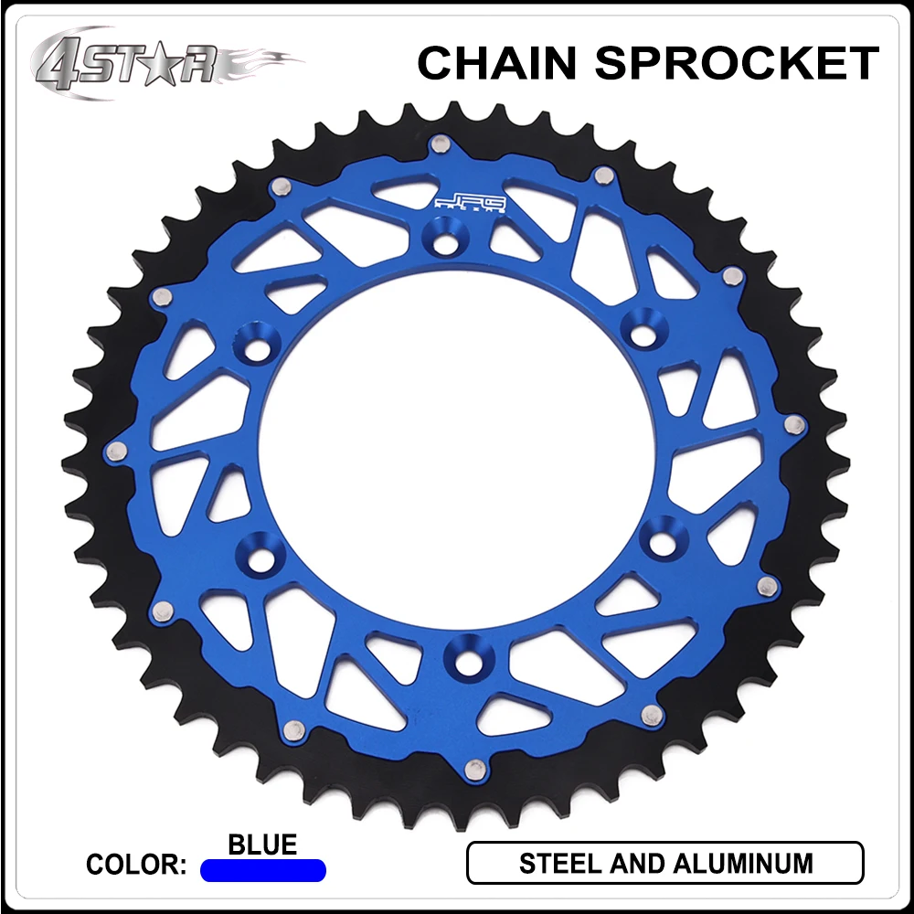 Мотоциклетные 44 46 т 48 49 50 т ЧПУ сзади Звездочка для YAMAHA YZ YZF WR WRF 125 250 400 426 450 TTR230 Байк