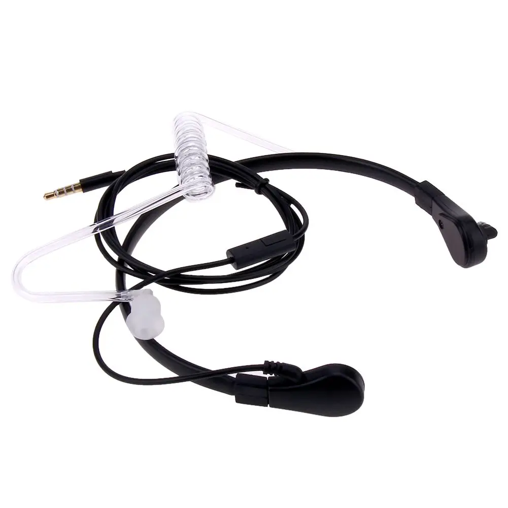 FFYY-1pin 3,5 мм микрофон для горла скрытый акустический трубчатый наушник гарнитура для samsung/htc/LG/Blackberry/MOTORO смартфон E