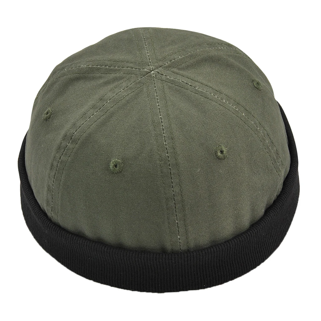 Повседневные ретро мужские шапки бини Skullcap однотонные хлопковые шапочки модная