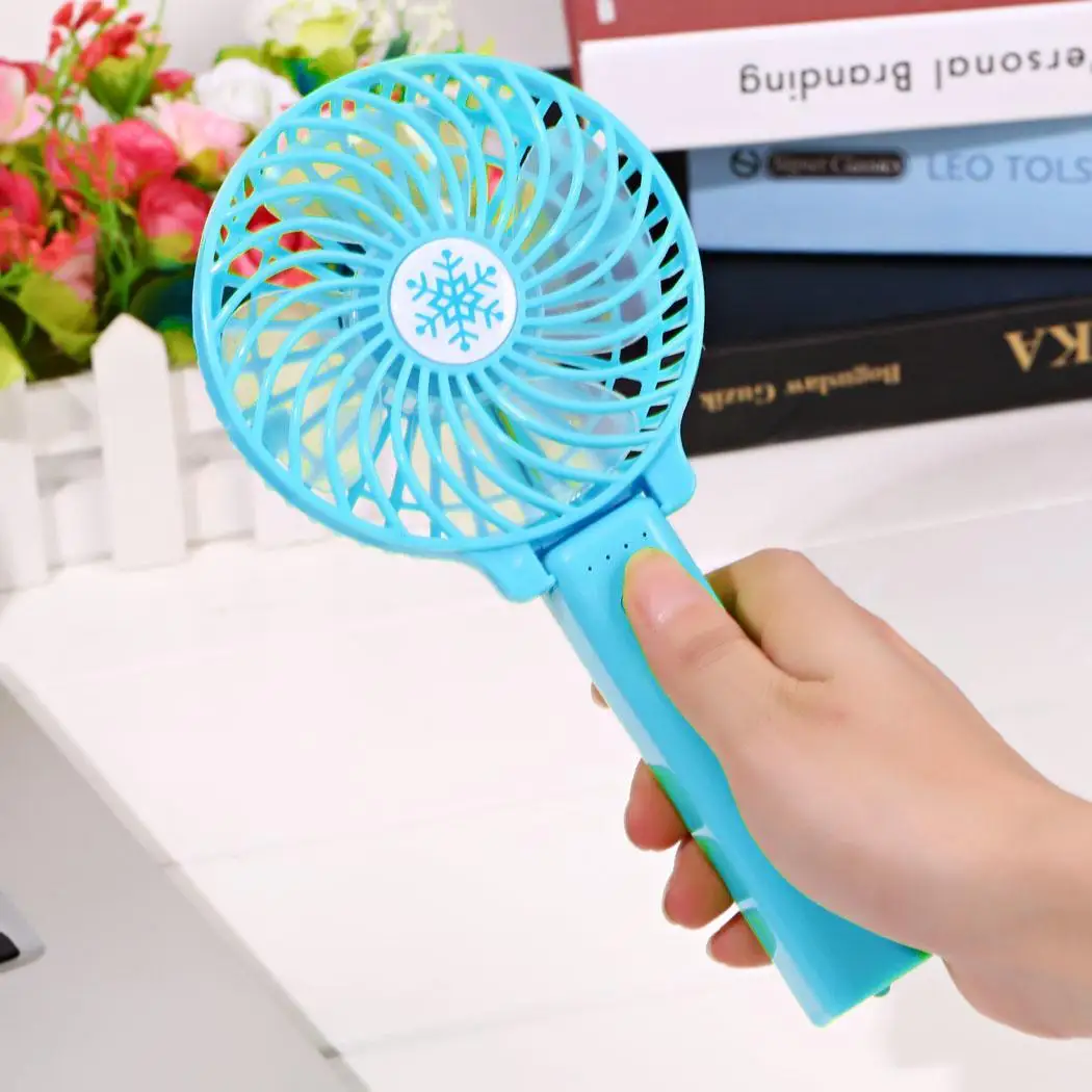 

on Handy 1 4 Battery 5W Mini Operated Electric 3 0 5 Denpending hours USB Fan 5 Speed Fan 1A 4 Rechargeable Foldable 5V