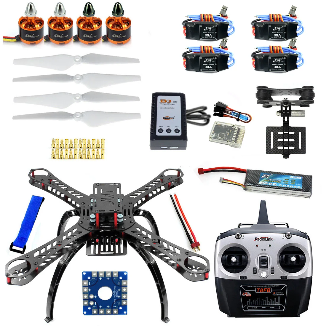 

Assembled RC Helicopters with QQ Super Flight Control+T8FB 8Ch Transmitter+11.1V 3300Mah 25C Battery F14893-A