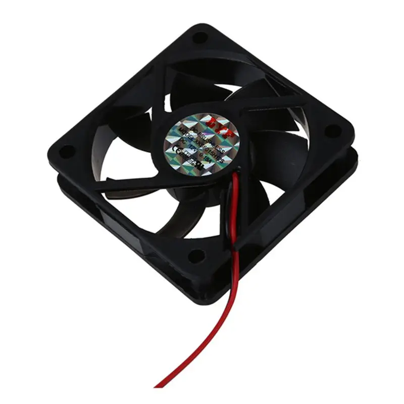 DC 12V 2Pins Mini Cooling Fan 60mm x 15mm for PC Computer Case CPU Cooler Accessories Support