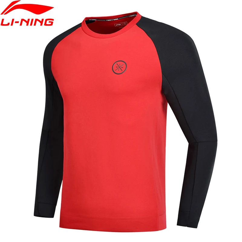 Li Ning мужская кофта Wade 3D облегающая Стандартная посадка 66% хлопок 34% полиэстер