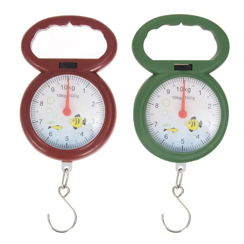 

Mini 10kg Weighing Scales for Fishing Pocket Luggage Weight Scale Numeral Pointer Hook Hanging Scales Libra