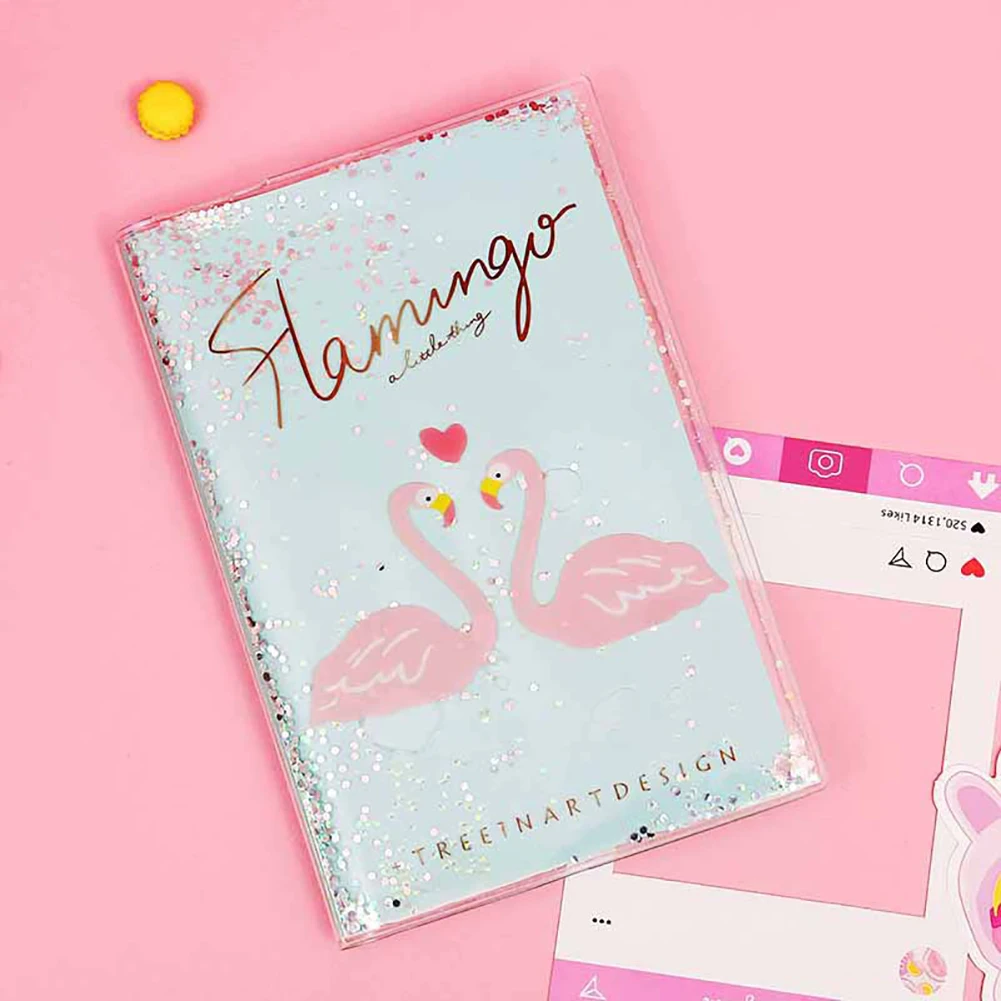 Портативный милый Kawaii Мультфильм Фламинго клубника расписание тетрадь Блокнот