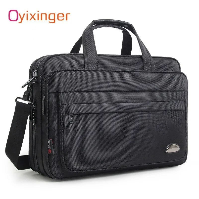 

Large Capacity Top Level Men's Briefcase Handbag Waterproof Travel Single Shoulder Bag 15.6 Inch Laptop Men Bags Bolsa Masculina