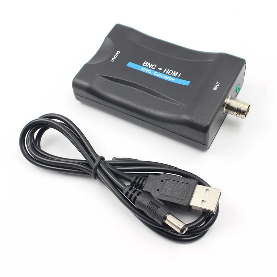 10pcs HD BNC To HDMI Converter Display Video Adapter Surveillance Monitor video signals with USB | Электроника