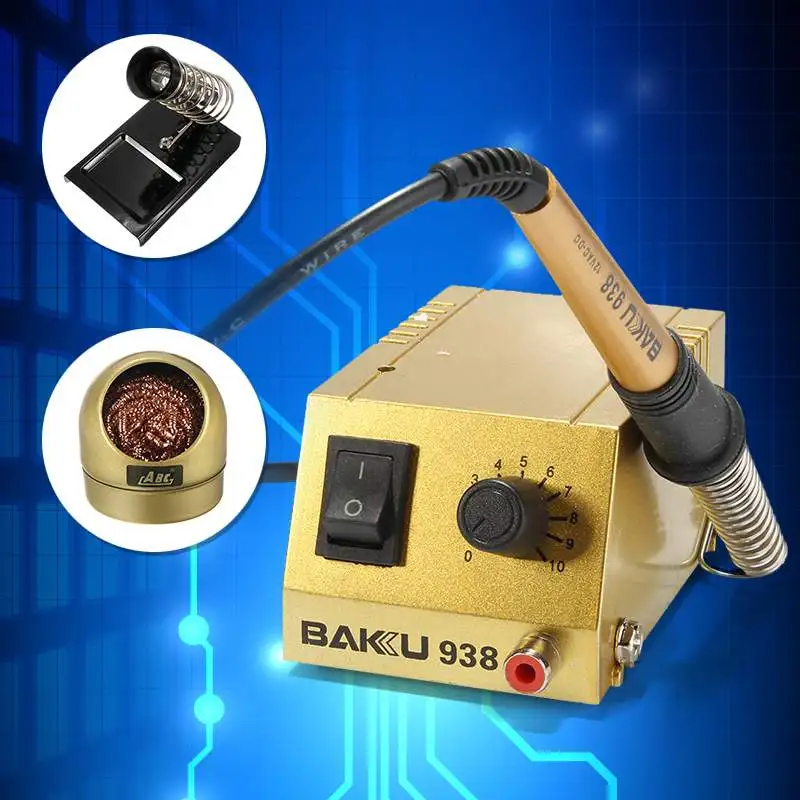 

AC 220V 18W Adjustable Mobile Phone Board Computer Repair Welding Machine Tool Thermostatic Soldering Station Solder Iron Power