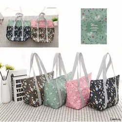 Новинка 2019 года сумки для обедов Bolsa Termica lonchera с цветочным принтом складной портативный непромокаемые сумки ПВХ алюминий Bento сумка