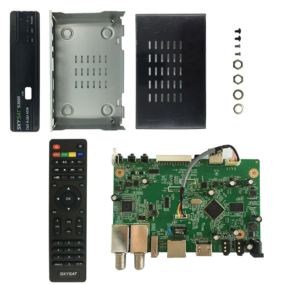 

Skysat S2020 Brazil South America stable server remote control Motherboard housing Wifi Charger Tuner DVB-S2 Satellite Receiver