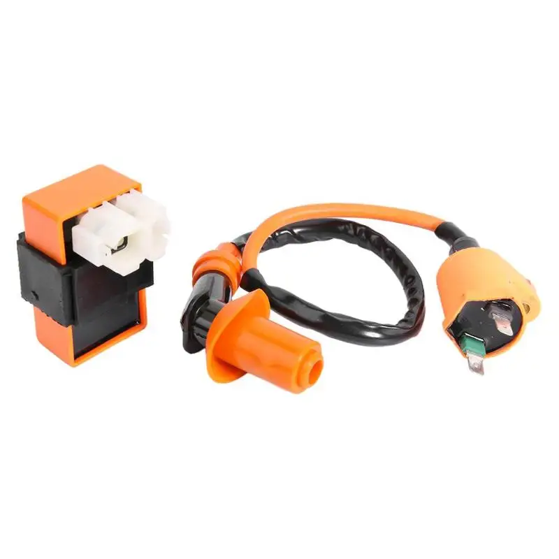 

Orange AC 12V Racing 6Pin CDI Box+ Ignition Coil for Foreman 400 450 TRX400 450 FourTrax Foreman 400 4x4 car accessoories