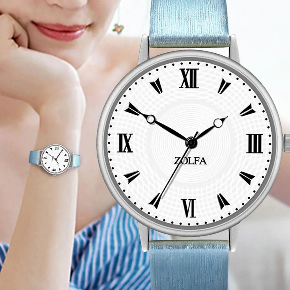 Для женщин часы для ZOLFA Простой ремень часы студент ультра-тонкий кварцевые часы для мужчин для женщин montre femme женские часы