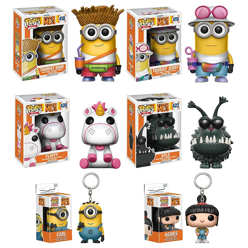 Funko pop фигурки миньонов ПВХ Виниловая фигурка Dave Unicorn игрушки для друга вентилятор