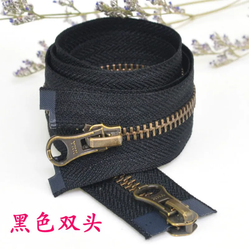 

YKK Metal Zipper Black Long Jacket Double Open End for Down Tailoring Sewing Clothing Accessories