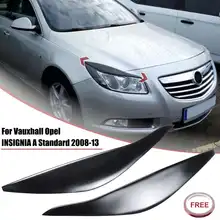 Неокрашенные фары век брови для Vauxhall, Opel Insignia A стандартный 2008-2013 автомобильный Головной фонарь наклейки крышка отделка