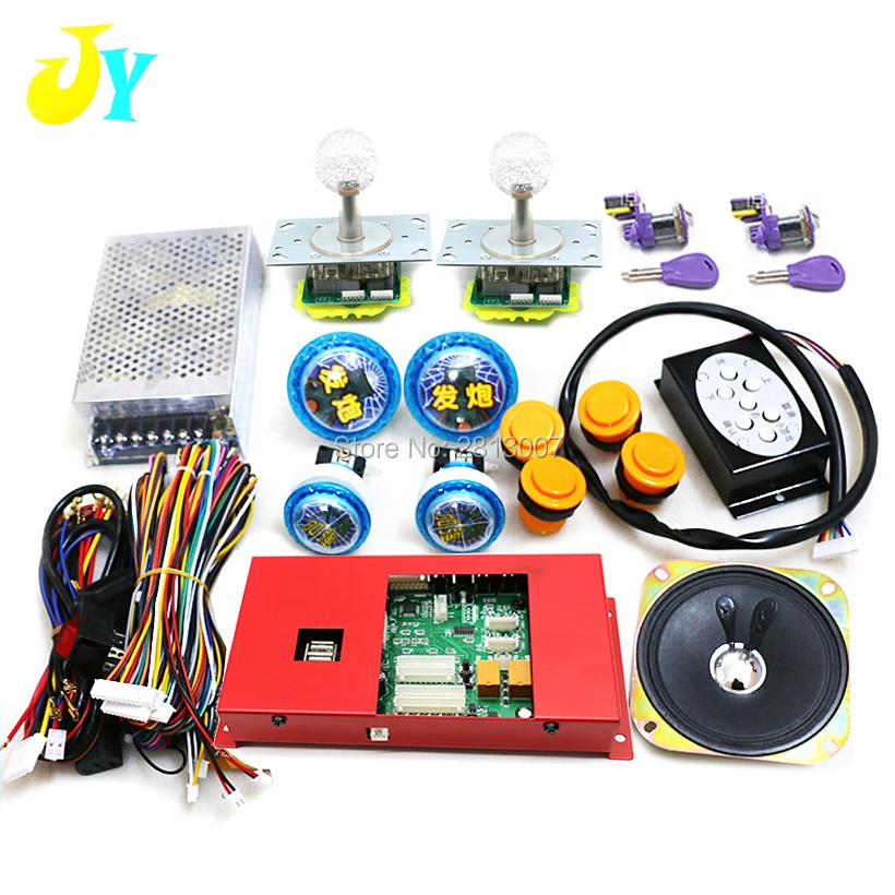 

Fishing Game Machine DIY Kit Fish Hunter Game 20 in 1 Game board Gambling Game LED joystick Push button Credit Lock Speaker