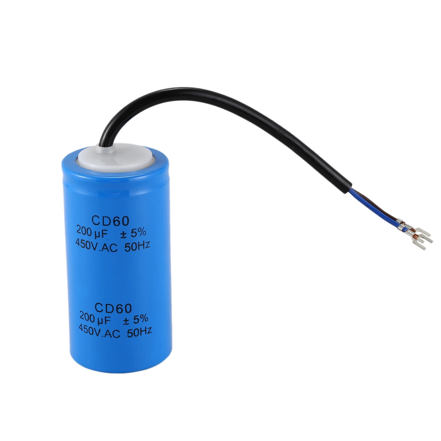 

Cd60 200Uf 250V Ac Starting Capacitor For Heavy Duty Electric Motor Air Compressor Cylindrical Cd60 Series Flame Resistant She