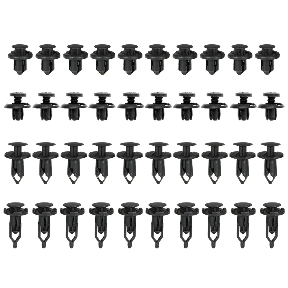 40PCS Car Push Retainer Pin Body Bumper Rivet Retainer Moulding Clip Trim Kit