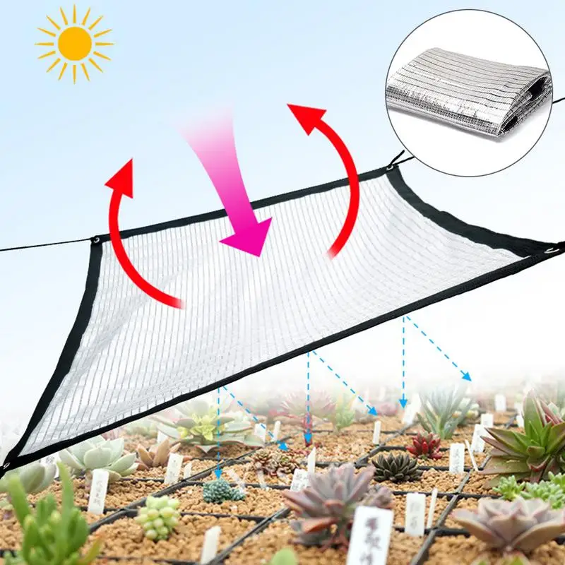 

Reflective Aluminum Foil Insulation Cooling Sunscreen Shade Net Suitable For Meaty Gardening Cooling Shade Network