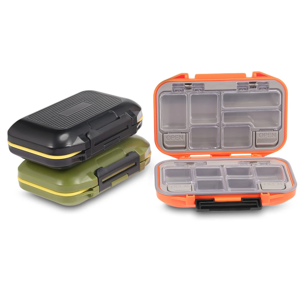 

12 Compartments Waterproof Fishing Tackle Storage Box Eco-Friendly Plastic Fishing Lure Bait Tackle Durable Fish Pocket Box