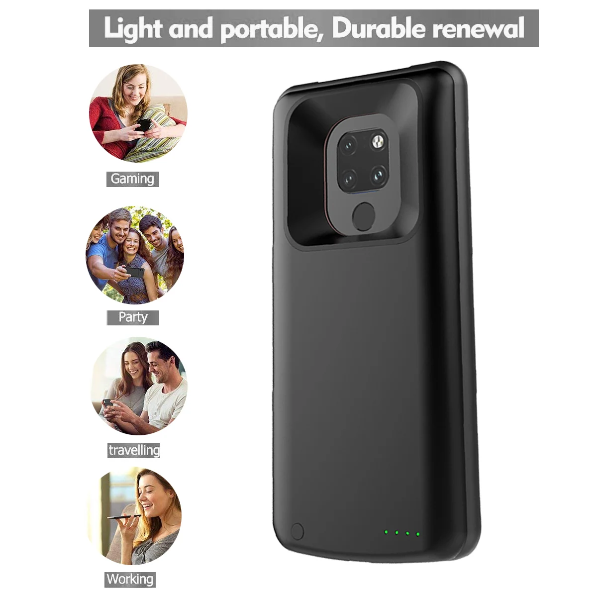 Для huawei mate 20 5000 мАч батарея зарядное устройство чехол для телефона внешний
