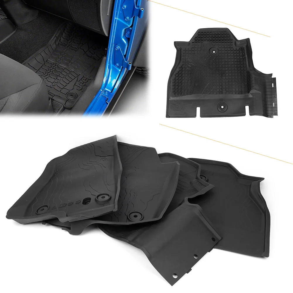 For 2018 4door Jeep Wrangler Jl Car Weather Premium Slush Mats New Style 82215203ad Car Anti