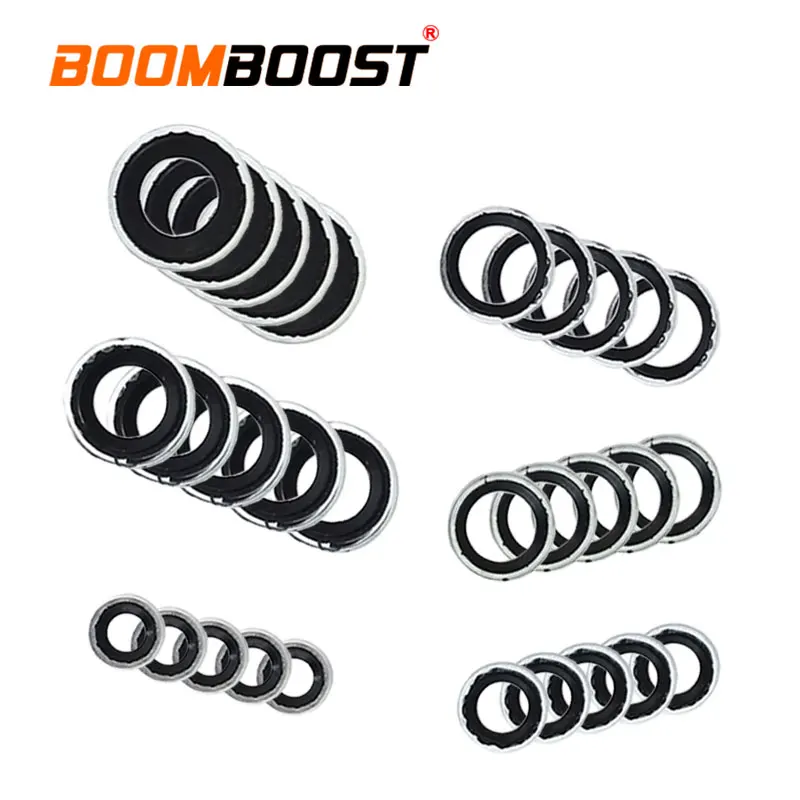 

30pcs Air Conditioner Pump Washer Sealing Gasket Washer Set O Ring Assortment Repair Tool A/C Compressor