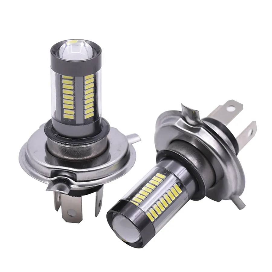 

H4 9003 HB2 66-LED 6-Side 100W White 6000K 12V-24V Hi/Lo Beam Headlight DRL Fog Lamp Driving Light Bulb for Motorcycle