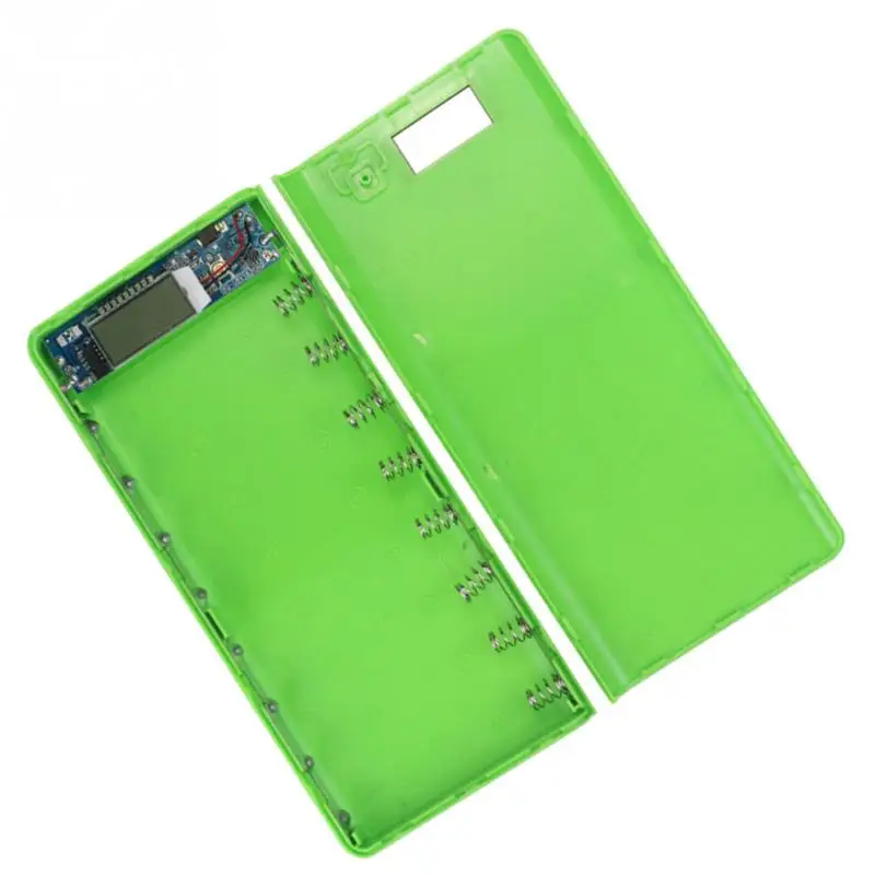 

Mobile Light Case Charger DIY Power Bank Plastic Charging Dual USB LCD Display