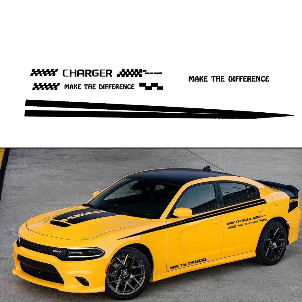 Для Dodge Зарядное устройство автомобиля стикер боковая наклейка на кузов пикап