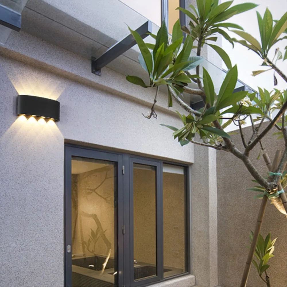 Modern Led wall light ip65 Waterproof Die-cast aluminum 4W 6W 8W Wall mounted sconce AC85V-265V Indoor Outdoor lighting lamp