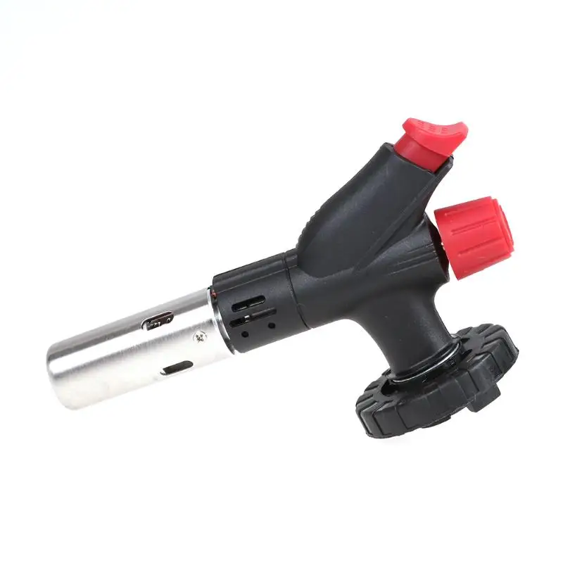 Adjustable Electronic Gas Torch Flamethrower Butane Gas Burner Auto
