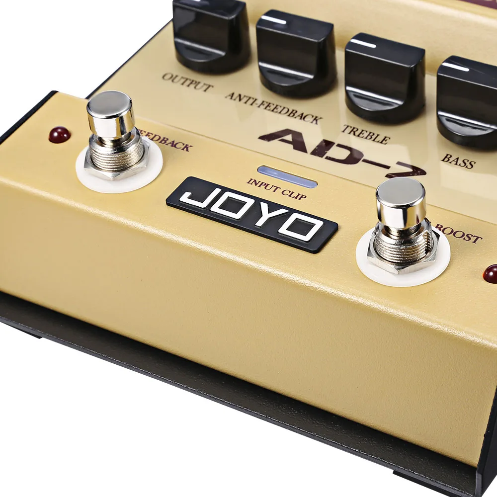 JOYO AD - 2 Electric Guitar Pedal Preamp DI Box Effect Pedal With Basic Tone Control Function For Acoustic Guitar JOYO AD - 2 Electric Guitar Pedal Preamp DI Box Effect Pedal With Basic Tone Control Function For Acoustic Guitar