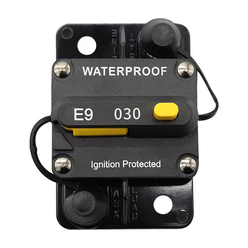 

Waterproof 48V DC 30 AMP Car Truck RV Marine Boat Bus Circuit Breaker Manual Reset Circuit Protector Fuse Holder Circuit Breaker