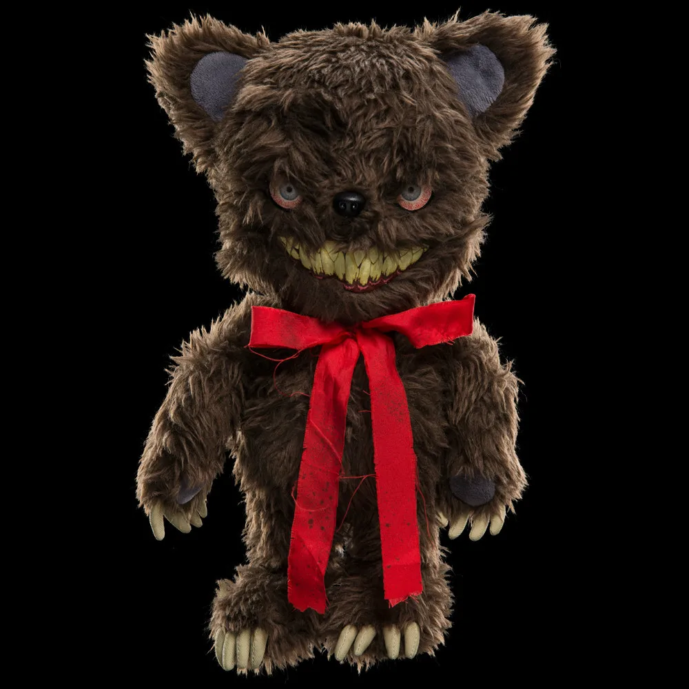 

Camps Monster Dark Teddy Bear Plush Doll Toy PP Cotton Halloween Christmas Gift Stuffed Plush Animals Free Shipping