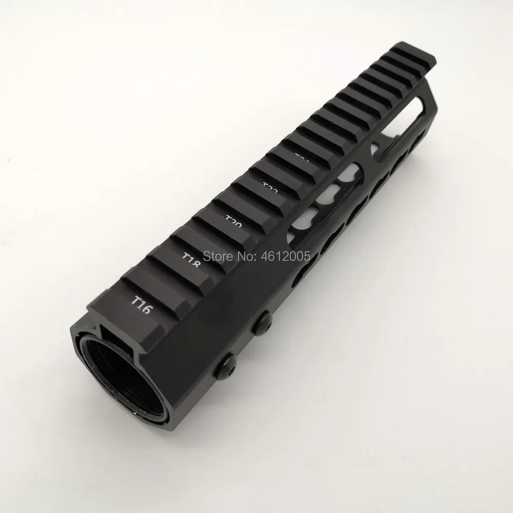 7 дюймов тактический keymod трубчатое цевье супер тонкий ar 15 Handguard Quad рельсовая сталь