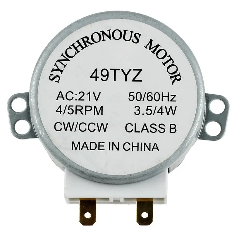 

mini wave Oven Turntable Synchronous Motor 3W 5/6RPM AC 21V 50/60Hz