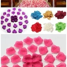 Горячие 1000 шт Свадебные лепестки мульти цветок розы цвета Лепестки вечерние украшения
