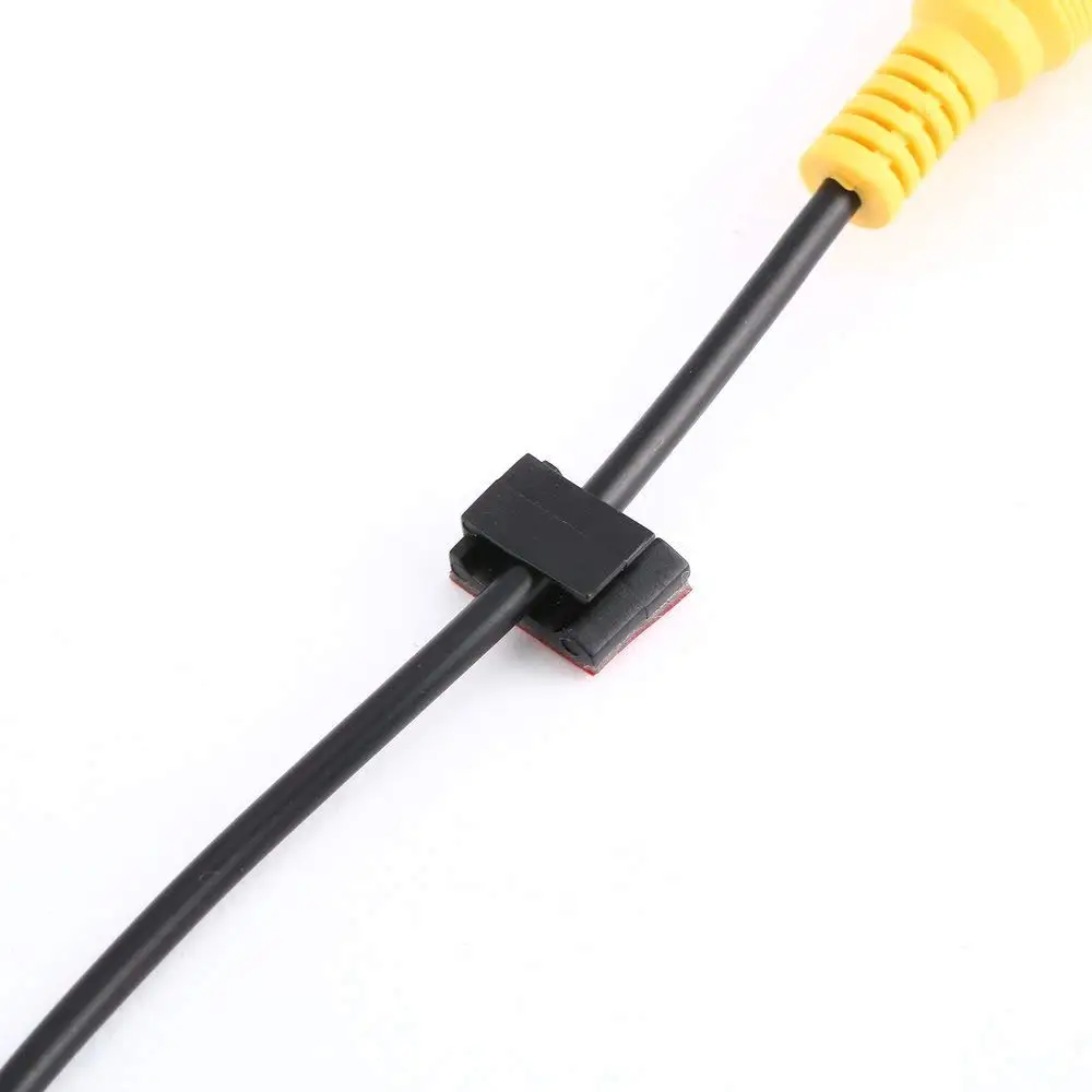 BHTS-100 шт. клейкие кабельные зажимы провода зажимы автомобильный Кабельный органайзер шнур Галстук Держатель