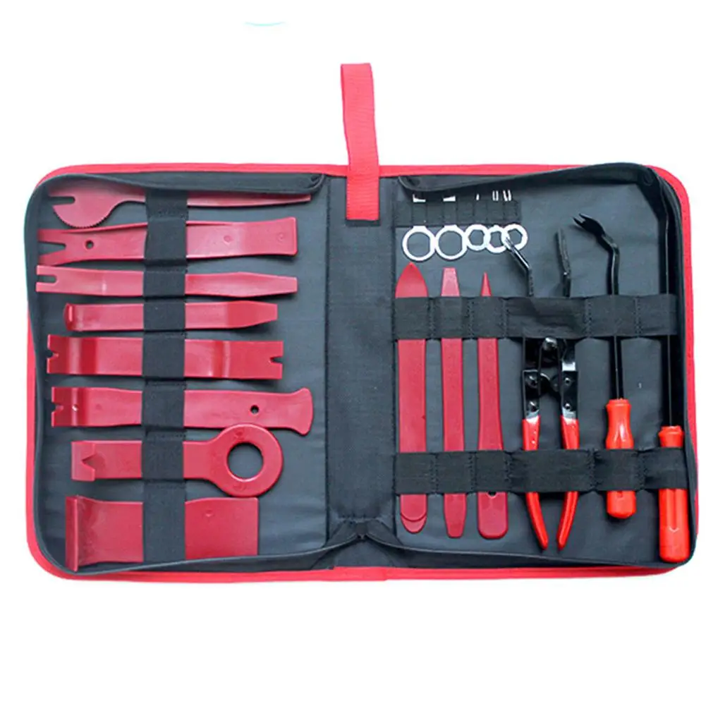 

19PCS Car Tools Interior Disassembly Modification Light Pliers Screwdriver Set Needle Remover Seesaw Lighting Pliers