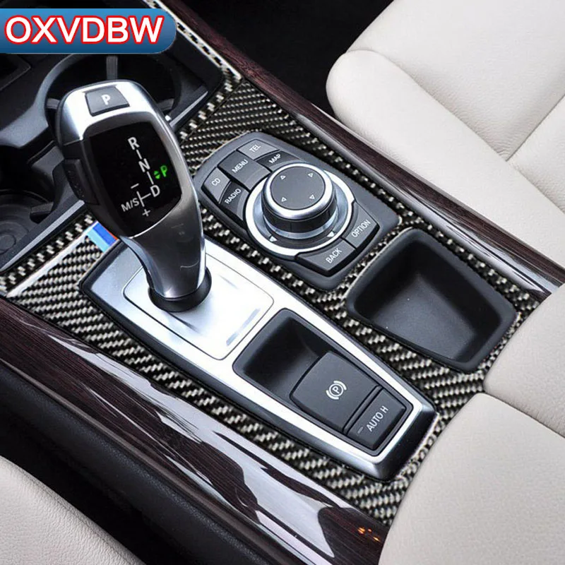 Для bmw x5 e70 x6 e71 аксессуары из углеродного волокна центральная консоль воздушная