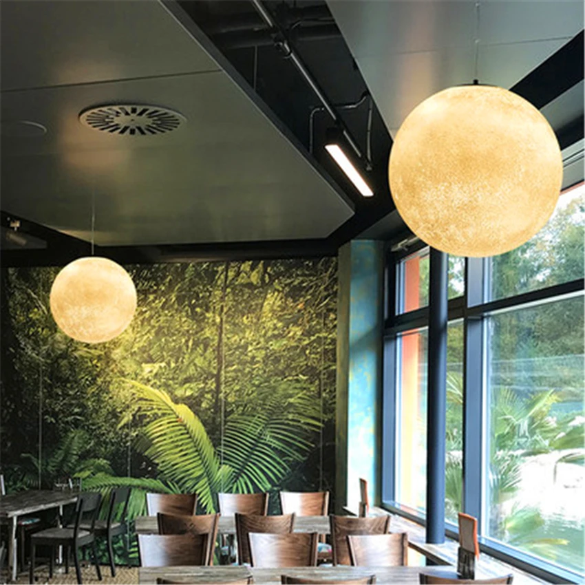 Nordic LED Moon подвесной светильник в виде шара современный светодиодный для