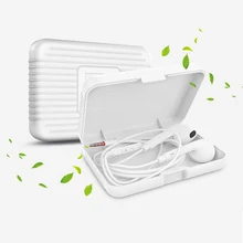 Q1 сумка для хранения наушников коробка сумка органайзер гарнитуры цифровые аксессуары защитный чехол для наушников Чистый белый откидной Чехол карман