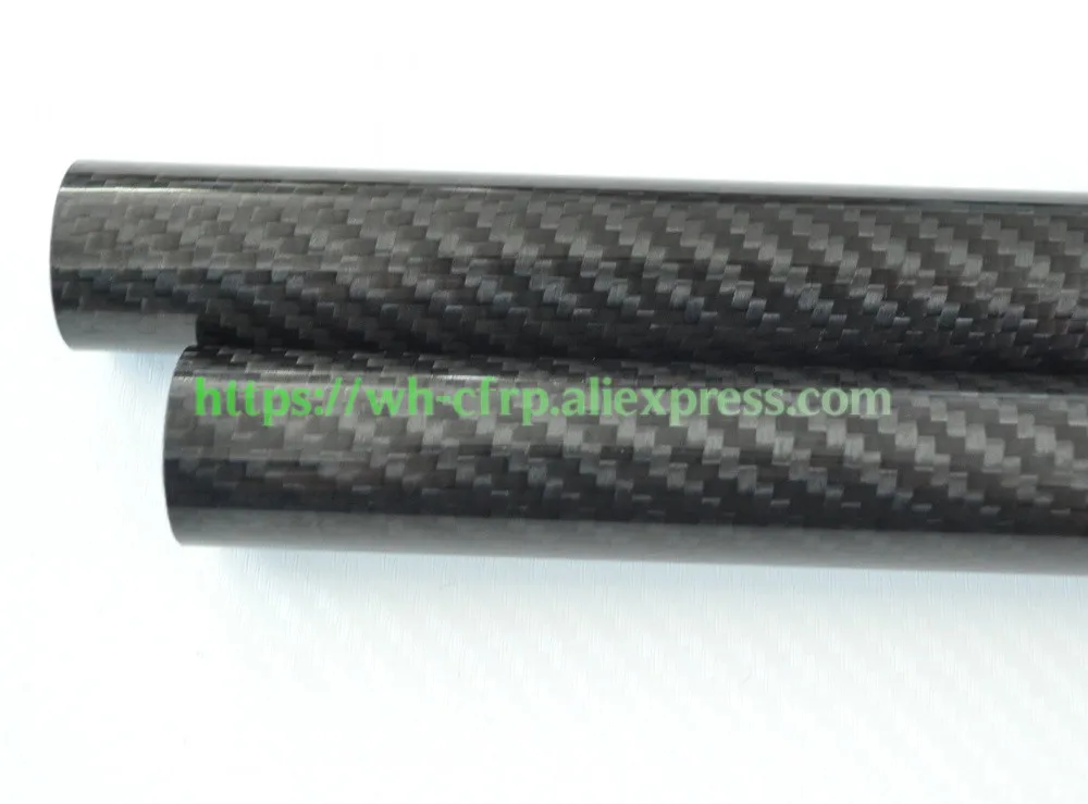 

18mm ODx 15mm ID Carbon Fiber Tube 3k 500MM Long (Roll Wrapped) carbon pipe , with 100% full carbon, Japan 3k improve material