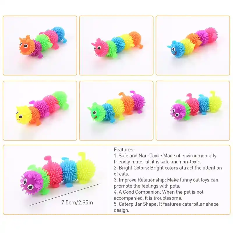 rubber caterpillar toy