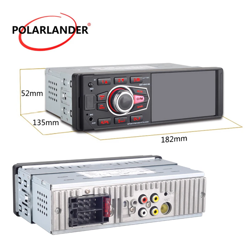 1 Din coche Radio 4032UM 4,1 pulgadas Bluetooth/FM/USB/AUX/SD MP3 PRemote Control HD 1080 P pantalla Autoradio