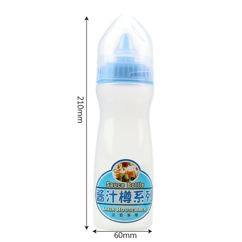 Squeeze Bottle Tomato Sauce Honey Salad Plastic Rotating Cover Food Grade PP Material Sauce Bottle Seasoning Bottle