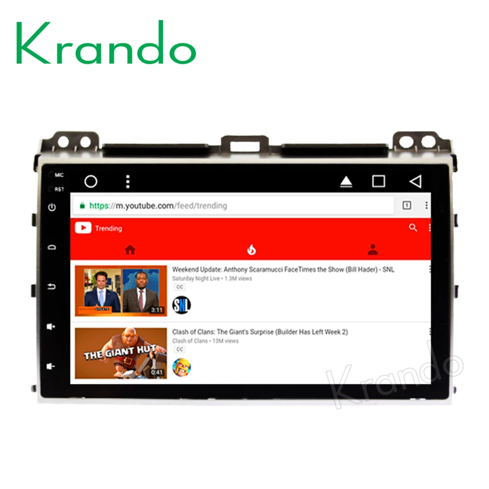 Flash Deal Krando Android 8.1 9" IPS Full touch big screen car Multimedia player for TOYOTA PRADO 120 2002-2009 audio player gps BT wifi 2